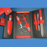 All-In-One Set Leather Case Red