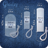 Glass Foot File Large Size -  Aqua Magenta