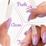 Glass Cuticle Pusher (Manicure Stick) - 5 pcs