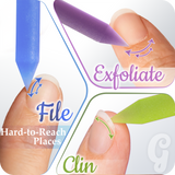 Glass Cuticle Pusher - Violet