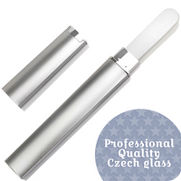 Glass Nail File In Case - Pearl Silver