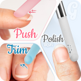 Glass Cuticle Pusher - Pink